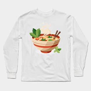 Delicious Vietnamese Pho Bowl Long Sleeve T-Shirt